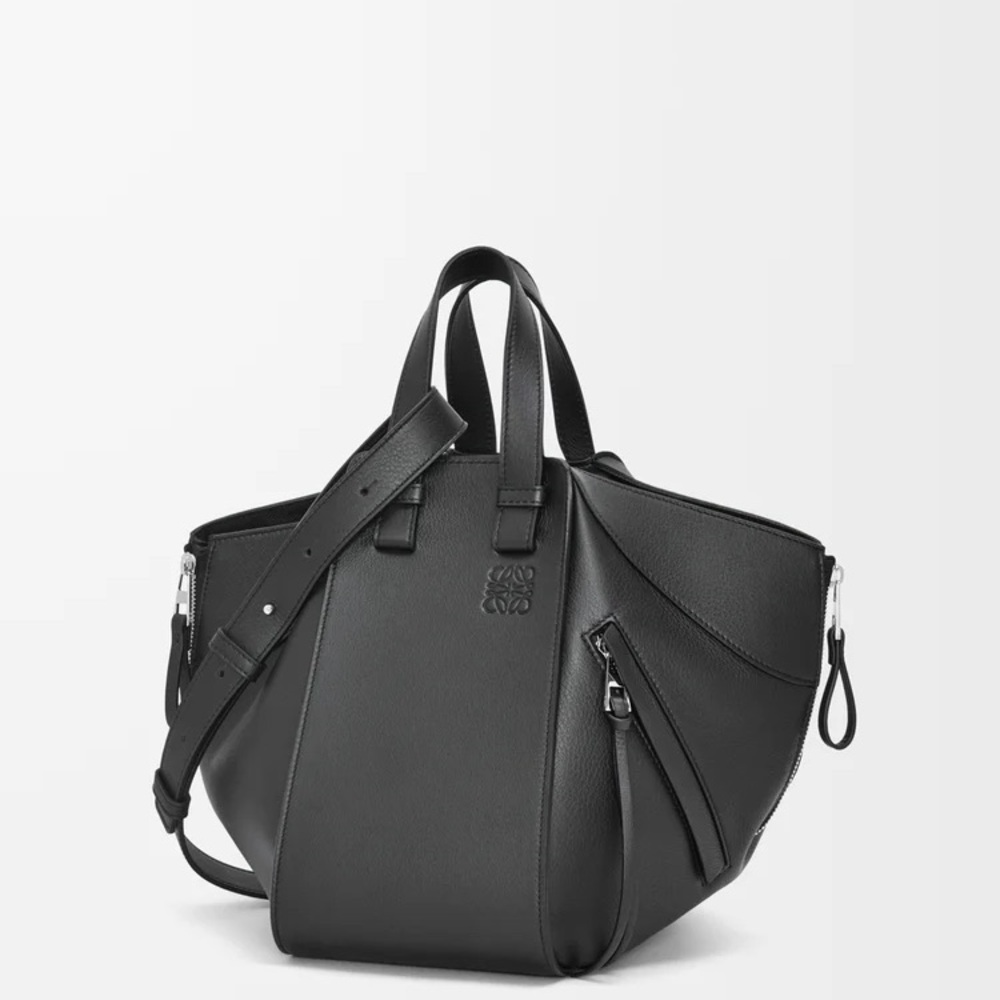 Loewe Black Leather Hammock Bag